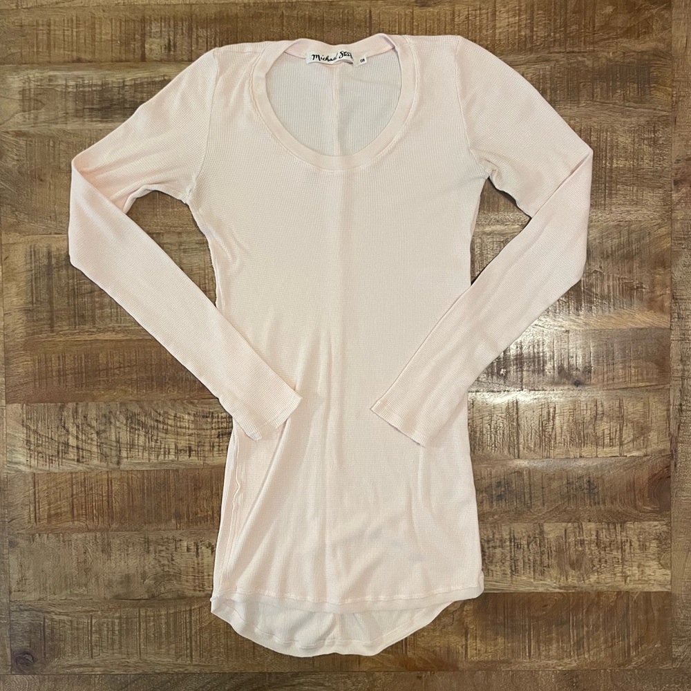 Michael Stars Long Sleeve Waffle Thermal Top